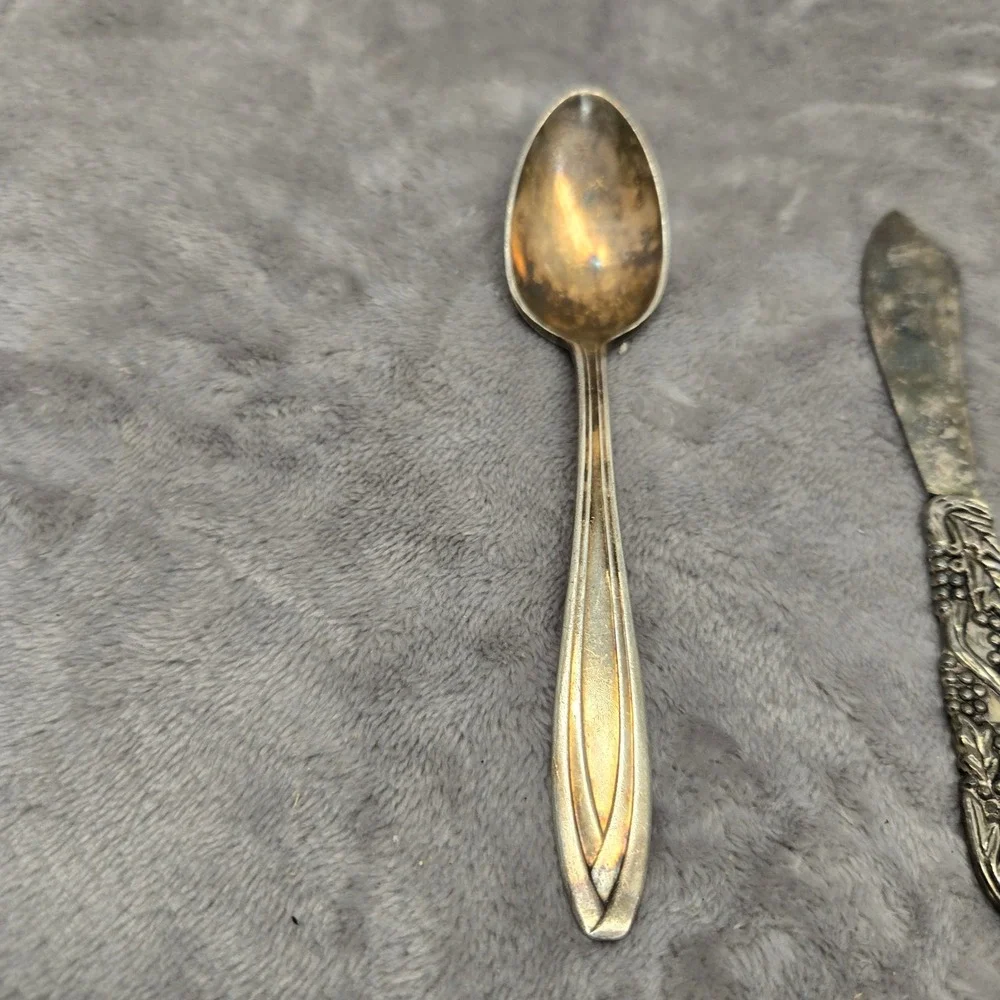 Vintage 1847 Rogers Bros & International Deepsilver Spoon Spreader Set‎ 3pc
